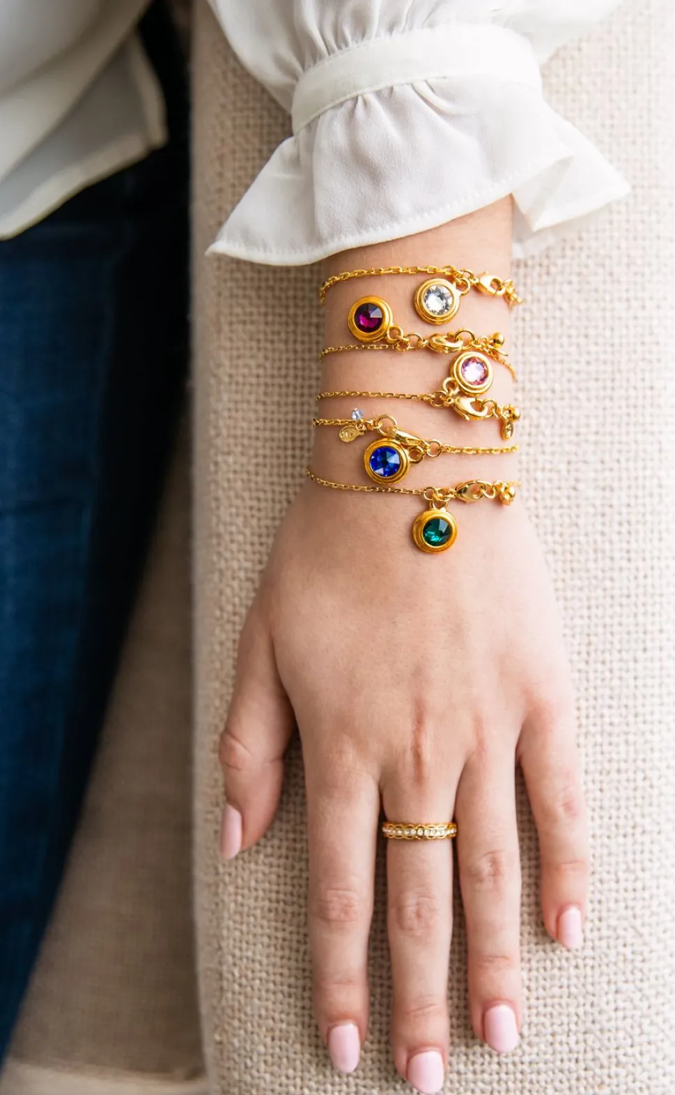 Birthstone Gem Bracelet