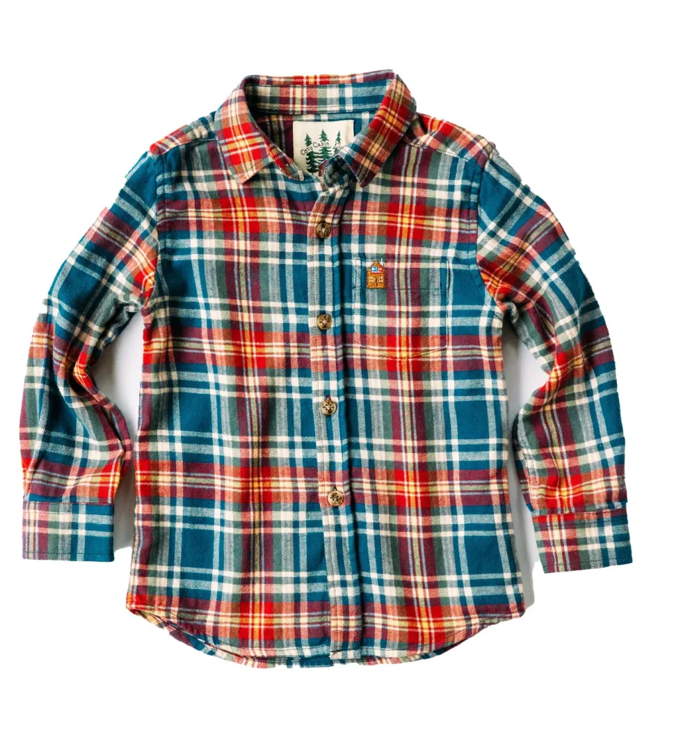 Blue Ridge Mountain Kids Flannel Shirt