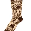 Cozy Cabin Coffee Sock