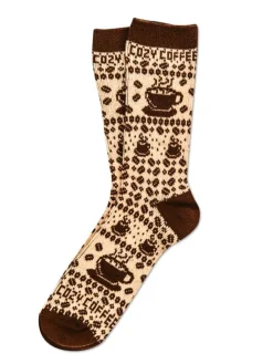Cozy Cabin Coffee Sock