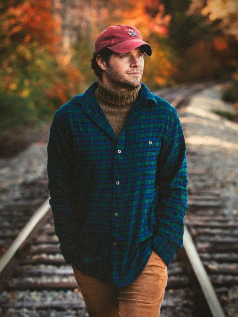 Grandad'S Plaid Flannel Shirt - Men'S