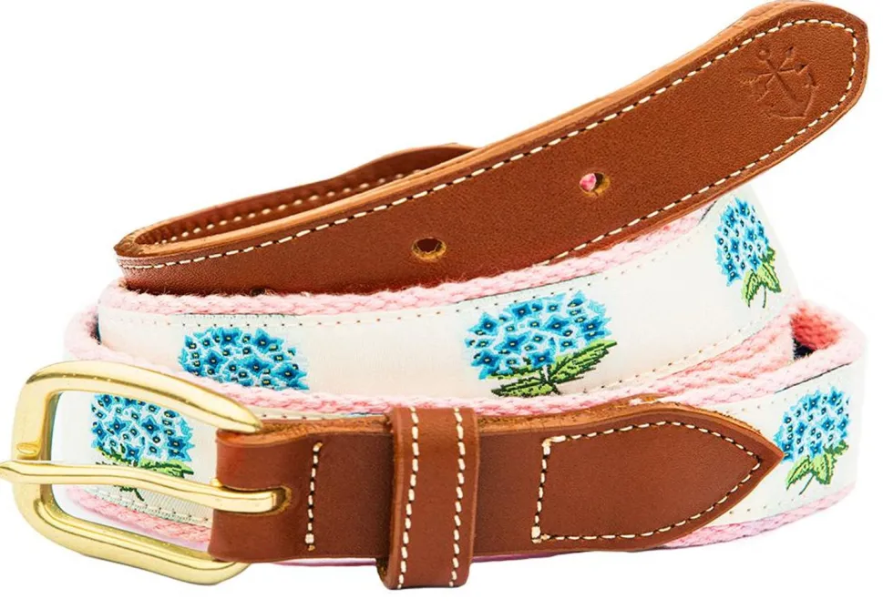 Hydrangea Bloom Women'S Ribbon Belt