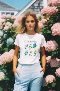 Hydrangea Blooms T-Shirt- Women'S