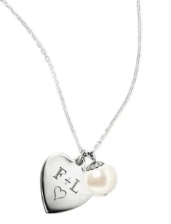I Heart Pearls Mom-O-Gram (Sterling Silver)