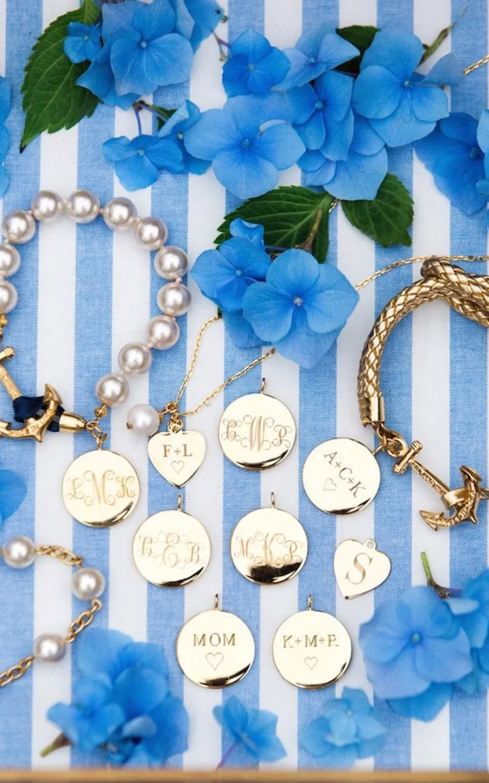 I Heart Pearls Mom-O-Gram (Sterling Silver)