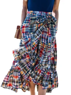 Jacqueline Patchwork Madras Skirt