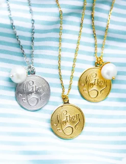Mother Pearl Drop Necklace