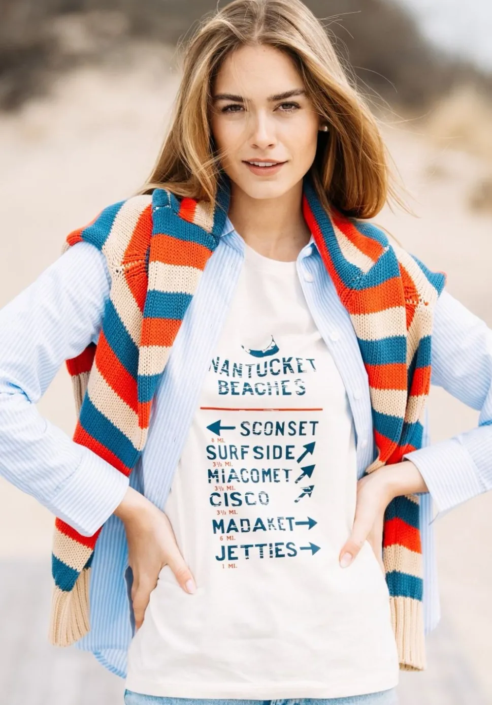 Nantucket Beaches T-Shirt- Women'S