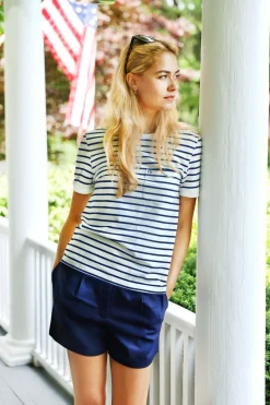 Newport Blues Linen Shorts