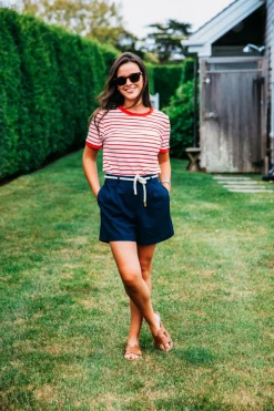 Newport Blues Linen Shorts