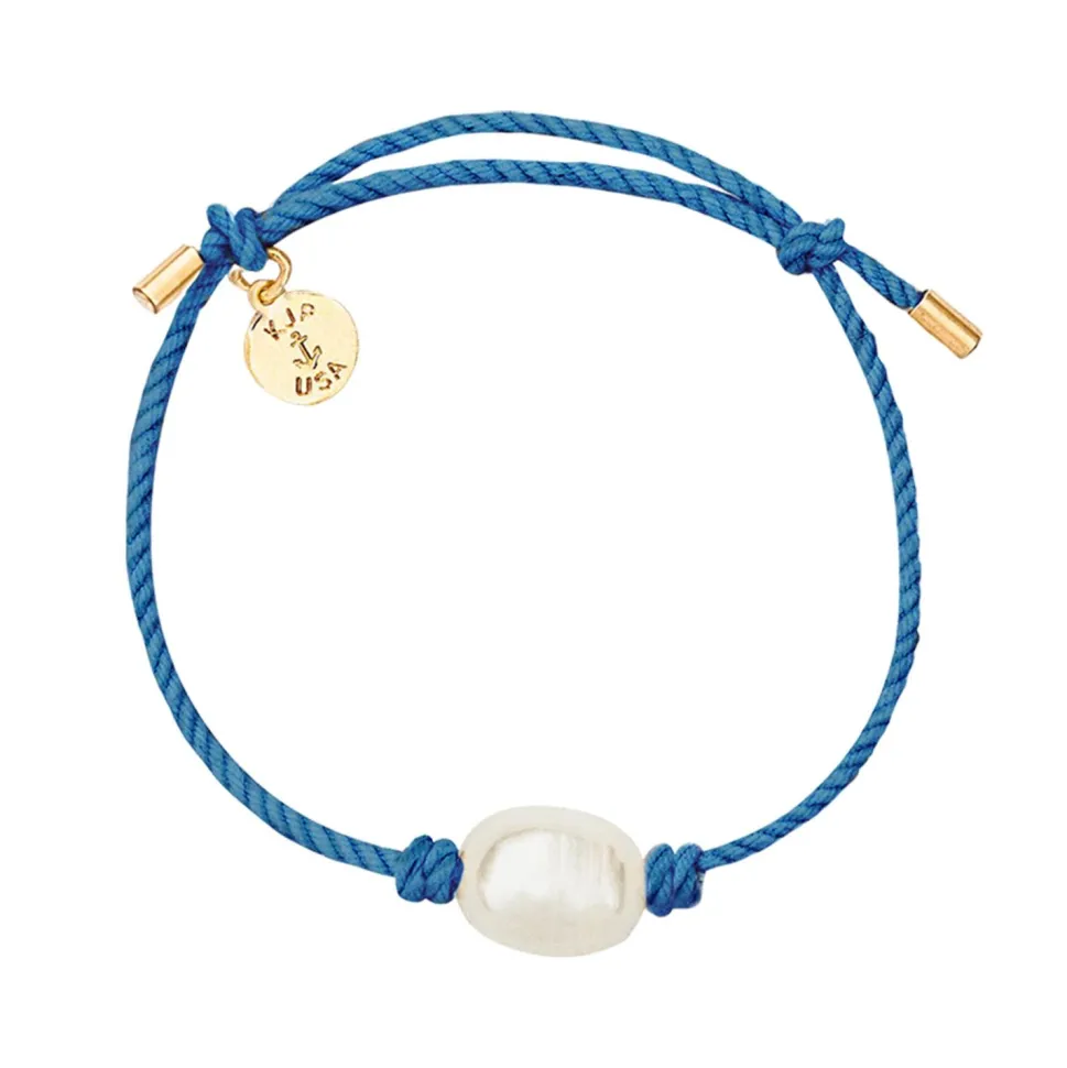 Ocean Blue Pearl Knot