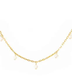 Pearl Drop Layering Necklace