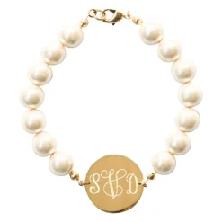 Pearl Monogram Bracelet