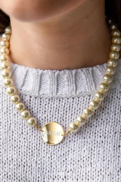 Pearl Monogram Wedding Necklace