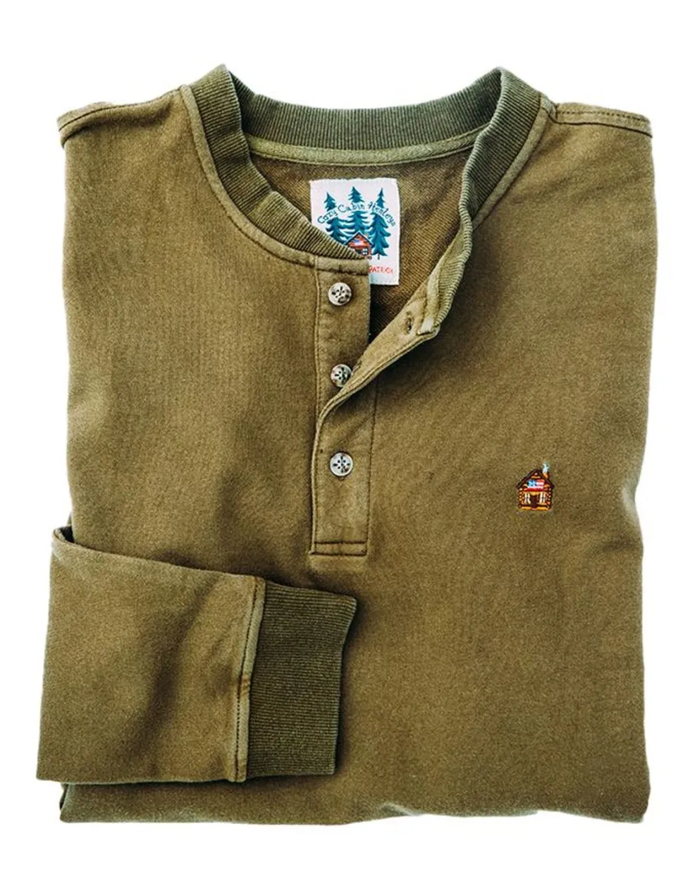 Rustic Cabin Moss Henley