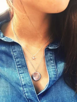Silver Class Of 2024 Monogram Pendant