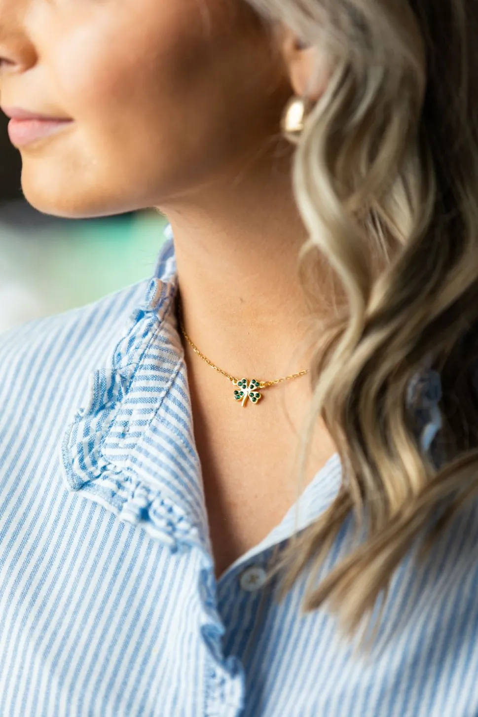 The Crystal Four Leaf Clover Necklace