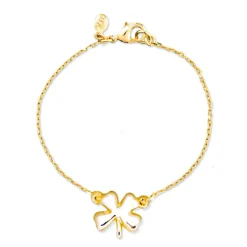 The Gold Four Leaf Clover Bracelet