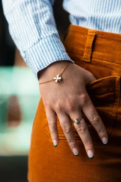 The Gold Four Leaf Clover Bracelet