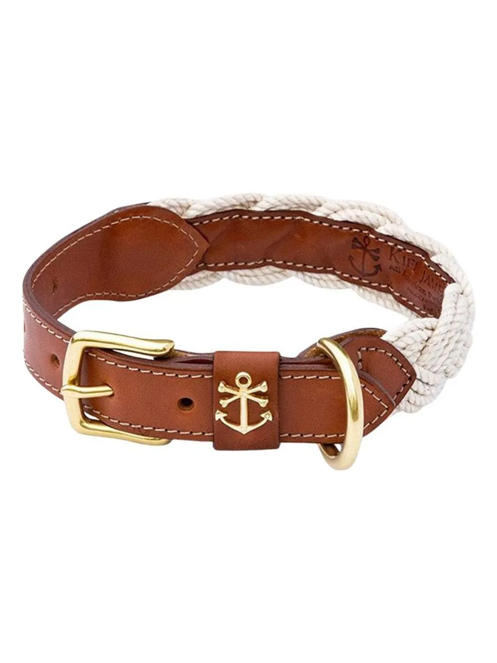 The Knotty Dog Collar- White