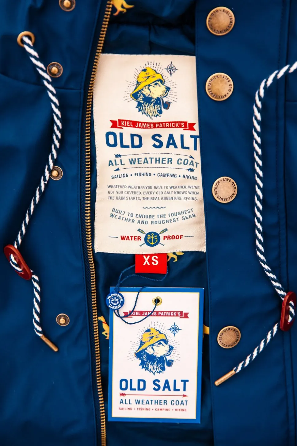 The Old Salt Navy Raincoat- Men'S