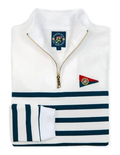 The Saltwater Striped Quarterzip- Men'S
